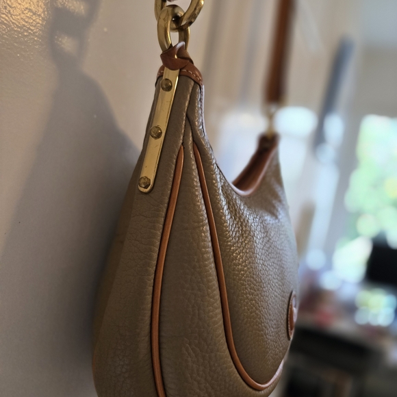Dooney & Bourke Taupe and Tan Shoulder Bag - Picture 4 of 10